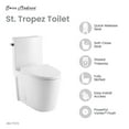 thumbnail image 3 of St. Tropez One-Piece Elongated Toilet Left Side Flush, 10" Rough-In 1.28 gpf, 3 of 15