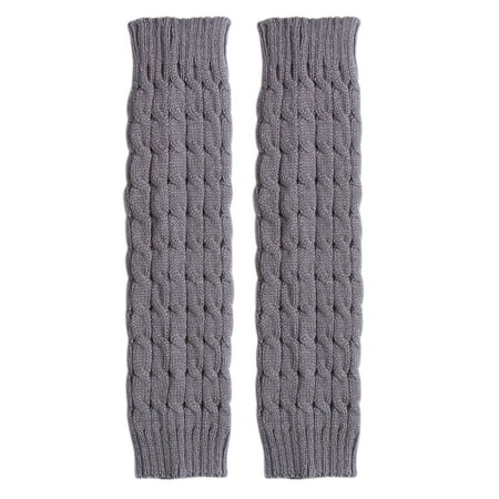 

Women Leg Warmers Warm Knee High Winter Knit Solid Crochet Leg Warmer Socks