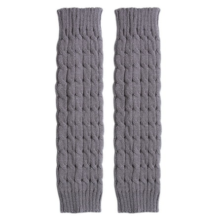 

Inevnen Women Knee High Knitted Solid Crochet Leg Warmers Socks Boot Cuffs Beenwarmers Socks