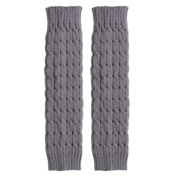Women Fashion Leg Warmers Warm Knee High Winter Knit Solid Crochet
