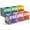 Vibrant Pastel, variant on Sorbus Foldable Storage Bins – Set of 6 Fabric Cubes with Clear Window & Handles for Shelves and Closets (Pastel Color Mix)
