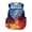Artistic Water and Fire Design, variant on Psesaysky Police Car Print Adjustable Straps Bookbag for School Travel, Lightweight Large Capacity 600D Polyester School Bag