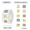 thumbnail image 3 of Fdelink Graduation Sticker,School Decal,500Pcs Class Of 2025 Stickers Roll 10 Styles Envelope Seals Sticker Graduation Decorations 2025 for Students Graduation Themed Favors(500 Per Roll), 3 of 9