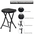 thumbnail image 5 of Folding Stool With Handle, Foldable Chair With Anti Slip Feet, Foldable Bar Stool With Capacity Of 600 Pounds, Adult Indoor And Outdoor Folding Stool, 5 of 9
