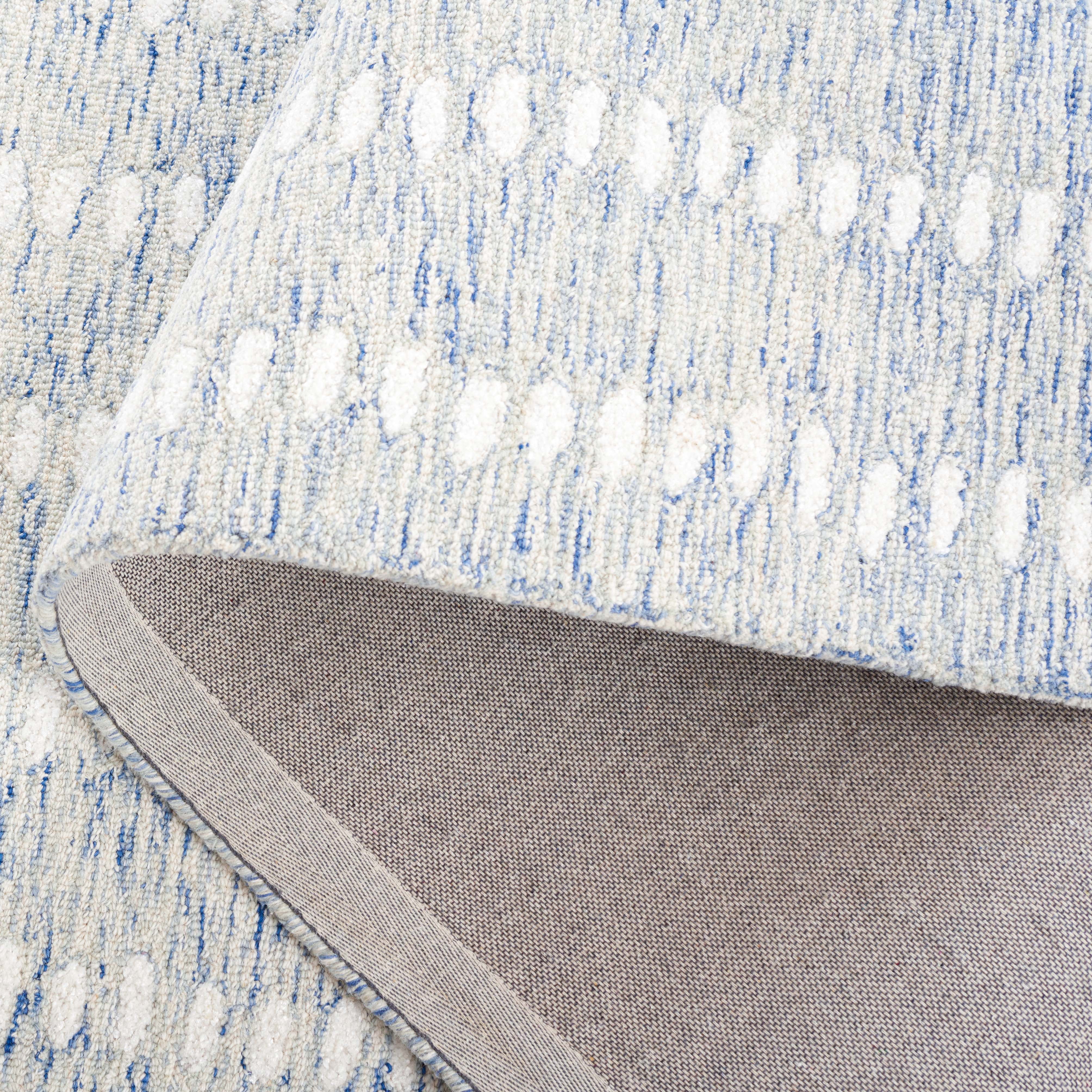 SAFAVIEH Abstract Madrid Striped Geometric Area Rug, Blue/Ivory, 8' x 10'