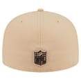 thumbnail image 4 of Men's New Era Tan Las Vegas Raiders Candied Pecan 59FIFTY Fitted Hat, 4 of 6