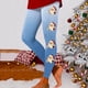 thumbnail image 1 of MKLEKYY Leggings deportivos push up para mujer, leggings para entrenamiento, leggings con estampado navideño, pantalones de bloques de color, leggings elásticos suaves 3694, 1 of 4