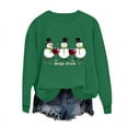 thumbnail image 6 of HOMBOM Ugly Sweatshirts for Women Crewneck Christmas Green Merry Festive Hoodless Xmas Ladies Sweatshirt, 6 of 6