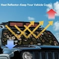thumbnail image 5 of Uorisanigo Windshield Sun Shade, Mushroom Print Front Window Sunshade for Jeep Wrangler JK JKU JL JLU 1997-2023 & Jeep Gladiator JT 2020-2023, Front Window Sun Visor Blocks for UV and Heat, 5 of 7