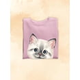 thumbnail image 3 of Happy Kitten Sweatshirt Women -Kayomi Harai Designs, Female Large, 3 of 4