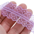 thumbnail image 4 of Uxcell Lace Trim Ribbon Polyester Wedding Lace Ribbon Lace Gift Wrap Ribbon for Dress Decorations Light Purple 50Yard, 4 of 6