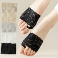 thumbnail image 2 of Womens Lace Toe Topper Socks, Half Socks Lace Forefoot Socks, No Show Half Socks with Cushion Pad, 2 of 6