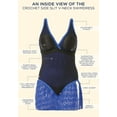 thumbnail image 5 of Swimsuits for All Women's Crochet Side Slit V-Neck Swimdress, 5 of 5