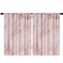 Blackout Kids Curtains,Pink Marble Pattern Childrens Insulated Curtains Set Of 2,Bedroom Essentials,Toddler Room Decor 42"x63"