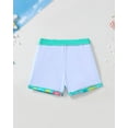 thumbnail image 3 of Kucnuzki 5T Little Girl Swimsuit Set 6T Child Gilrs Bathing Suit Ruffle Top Flamingo Swimming Skirt with Shorts 2pcs Bikini Set Summer Beach Breathable Tankini Set Green, 3 of 9