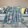 thumbnail image 2 of Nawypu Bed Blankets, Vintage Flowers Pattern Throw Blankets, Spring Super Soft DIY Blanket fit Girls Women Gifts Farmhouse Bedding, 2 of 6