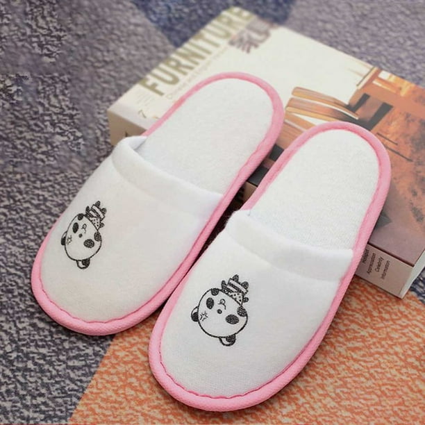 Children Hotel Travel Disposable Slippers Party Sanitary Home Guest Use Closed Toe Boys Girls Disposable Slippers