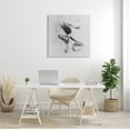 thumbnail image 2 of Stupell Industries Romantic Kiss Faces Lips Closeup Couple Drawing Canvas Wall Art, 30 x 30, Design by Ros Ruseva, 2 of 7