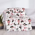 thumbnail image 3 of Rateoe Dachshund Dog Puppy Pattern Flannel Throw Blanket, Ultra-soft Blanket for Bed, Couch, Car, Hypoallergenic Anti-pilling blanket-80"x60"(Horizontal), 3 of 6
