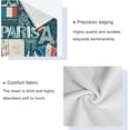 thumbnail image 3 of Dreamtimes Bath Towel Sets for Bathroom Hand Towels Fingertip Towels France Paris Eiffel Tower Map French Flag 3 Piece Decorative Soft Cotton Absorbent, 3 of 6