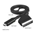 thumbnail image 4 of Convertisseur d'Interface Multimédia HD vers SCART, Diverses Sorties HD vers SCART Convertisseur 480i 576i Prise en Charge Utilisation pour VHS, 4 of 8