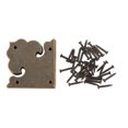 thumbnail image 2 of Antique Decorative Box Corner, 10Sets Wooden Box Corner Decorative Cover High Hardness  For Bookcase For Wooden Box, 2 of 8
