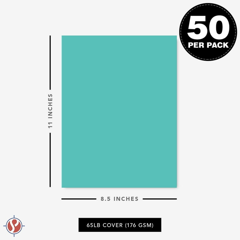  25 Bright Green Color Cardstock 65lb Cover Paper - 11