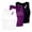 Purple, variant on Womens Tank Tops Sleeveless 3 Pack Yoga Crop Tops T Shirt Ribbed Seamless Workout Exercise Shirts Trend Clothes Purple L