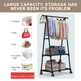 thumbnail image 6 of BiFandian Floor Standing Coat Rack with Storage Shelves, Multi Functional Hall Tree Organizer, Practical Storage Unit for Bedroom, Living Room and Entryway Space, 6 of 9