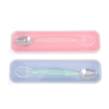 

FRCOLOR 2 Set of Scraping Spoons Zigzag Spoons Double-headed Spoons Infant Feeding Tools