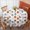 Football And Basketball, variant on Football and Basketball White Pattern Round Tablecloth 70"x70", Wrinkle Resistant Wipeable Table Cover for Kitchen Dining Room Picnic Patio and Party