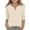 Beige(Polka Dots), variant on Cute Teen Girl Shirts Size 7 Summer 3/4 Sleeve Button V Neck Polka Dots Tee Shirts Casual Soft Lightweight Tween Girls Trendy Clothes Basic T-Shirts White 12-13 Years