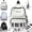 White, variant on Piano Backpack for Women, Cute Polka Dot Nylon Music Backpack, With Wide Padded Lightweight Adjustable Straps, Novelty Playful Bookbag for Campus Commute Work Travel