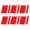 Red, variant on High Visibility Rim Decals Simple Apply Boosts Driving for Vehicles