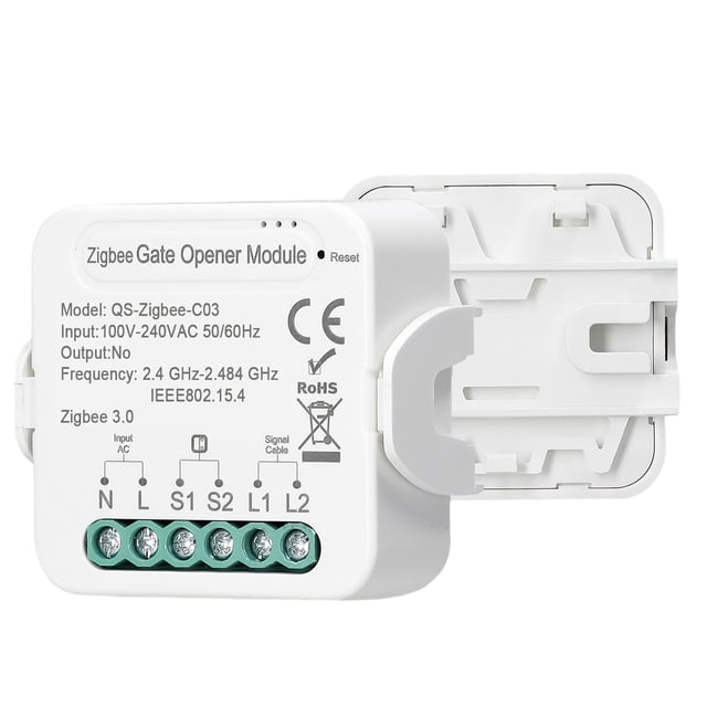 Mistaha Contrôleur Ouvre-Porte de Garage Intelligent ZigBee avec Télécommande, Commande Vocale, Fonction Minuterie et Partage d'Appareils