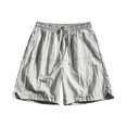 thumbnail image 7 of Wovilon Men's Relaxed Fit Drawstring Shorts with Side Pockets and Crinkled Texture, Lightweight Quick-Dry Breathable Casual Summer Bottoms for Daily Wear, Vacation and Gym Workouts, 7 of 7