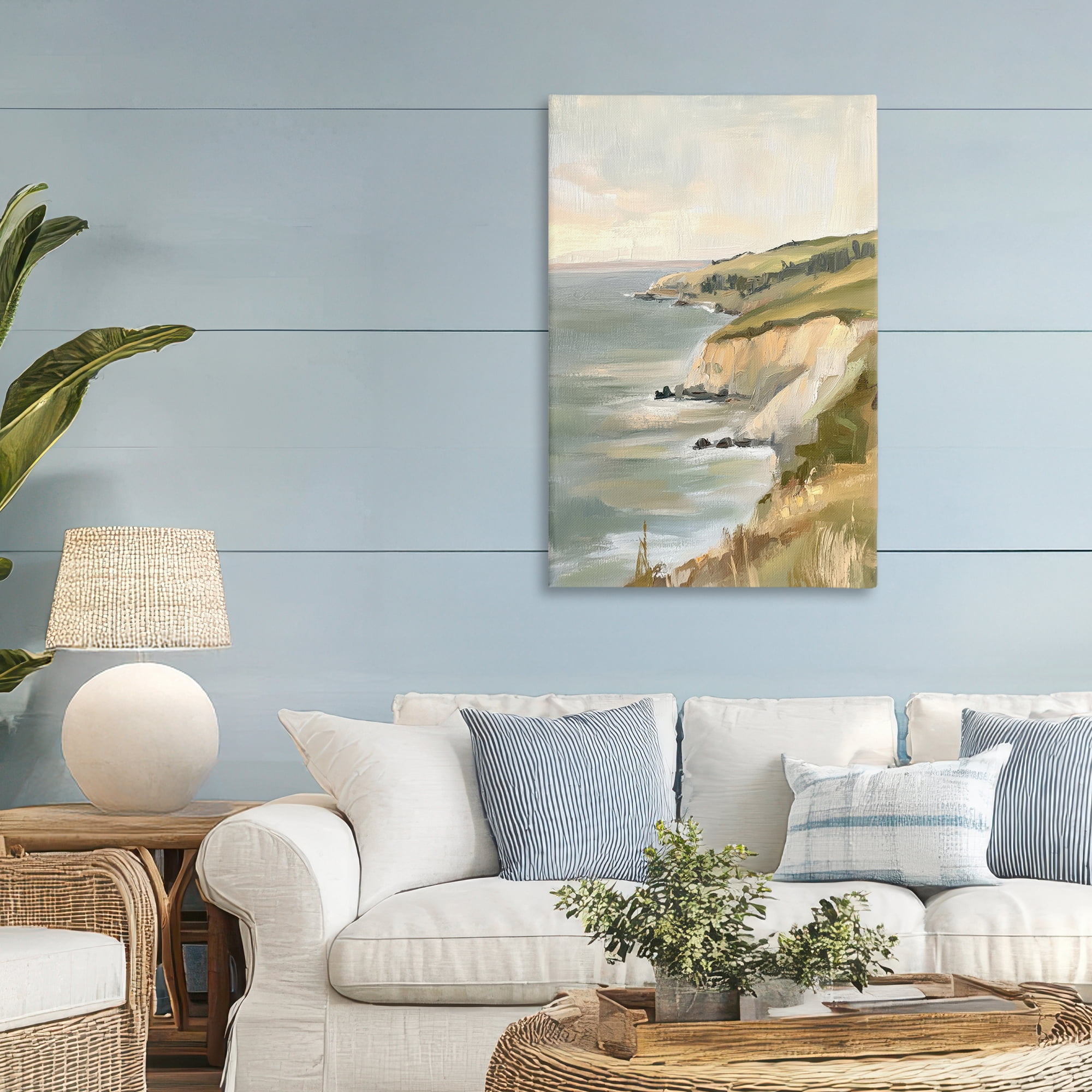 Stupell Industries Cliffs Off The Sea Canvas Wall Art, design by Petal Prints Design