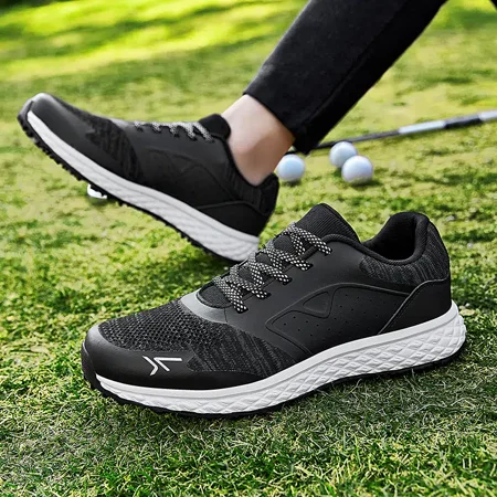 

Men‘s Golf Sneakers Soft-soled Anti-slip Lace Up Camouflage Pattern Golf Shoes