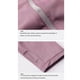 thumbnail image 4 of Ropa interior térmica de poliéster para mujer, abrigo cálido para invierno y otoño de manga larga de Color sólido con cremallera, ropa Prendas para la parte del cuerpo Azul claro METRO Guardurnaity AP013404-12, 4 of 6