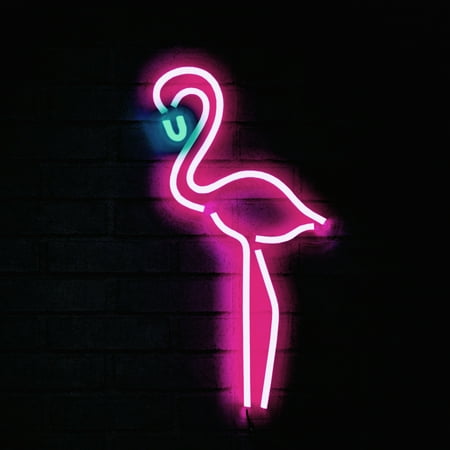 Urban Shop Fun Flamingo Neon Light Wall Decor Walmart Com