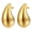 Gold#23, variant on Hoop Earrings for Women, 18K Gold Plated Lightweight Hypoallergenic Chunky Open Hoops Jewelry for Gift