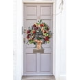 thumbnail image 5 of 19 Inch Christmas Wreath Holiday Decorative Christmas Party Wreath for Front Door Christmas Garland for Home Decor, 5 of 5