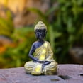 thumbnail image 7 of Jesscasday Gold Plating Buddhas Figurine Spiritual Home Accent for Meditations Room Decors, 7 of 7