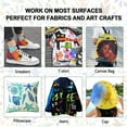 thumbnail image 7 of Fabric Paint, Shuttle Art 18 Colors Permanent Soft Fabric Paint in Bottles (60ml/2oz) with Brushes, Palette, Stencils, Textile Paint for T-shirts, Shoes, Jeans, Bags, Art Crafts, 7 of 7