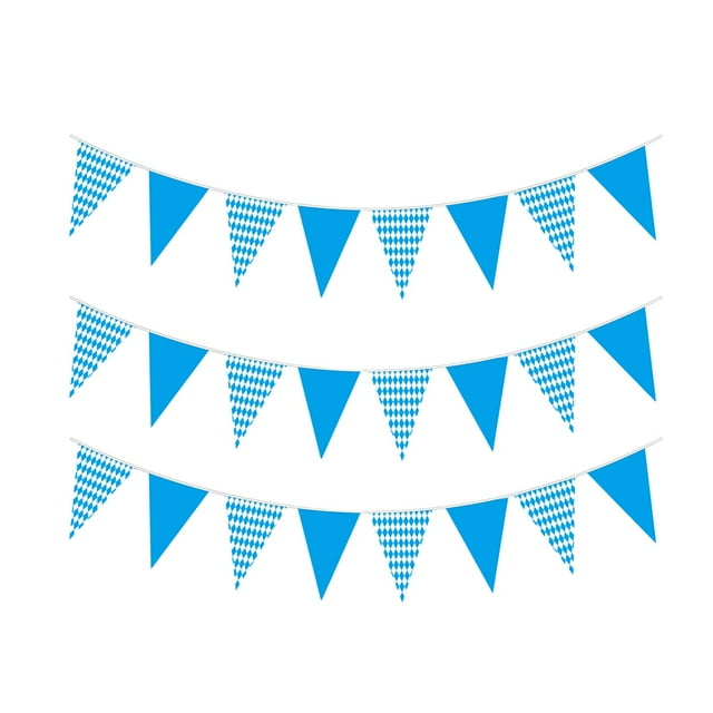 Guirnalda de pancartas del Oktoberfest, pancarta colgante DIY, decoración del hogar, banderín bávaro Estilo B