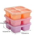 thumbnail image 3 of INS Stacked Divider Lunch Box Set | 3-Compartment Bento Box | Microwave & Leak-Proof | Travel-Friendly Snack Container for People | Includes Storage Lid, 3 of 6