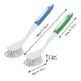 thumbnail image 3 of ZCSKFIN Dish Brush with Handle, Stiff Bristles Dish Scrubber with Built-in Scraper Dish Scrub Brushes for Cleaning, Sink, Pots, Pans ( 2 pack ), 3 of 9