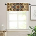 thumbnail image 3 of Boho Flower Valances for Windows Farmhouse Kitchen Curtains Valances Rod Pocket Valance Curtains for Kitchen Windows Bohemian Western Rustic Tribal Patterns Window Valances for Bathroom 54"x18", 3 of 6