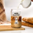 thumbnail image 3 of Happy Anniversary Bull Terrier Celebrates Wedding Love Family Party 16oz Glass Cup Mug Bully Dog Lovers Gifts Idea Glass Can - 01015, 3 of 5