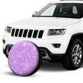 thumbnail image 2 of Kll Lilac Glittering Tire Cover,Universal Wheel Tire Cover For Trailer, Rv, Suv, Truck,Camper And Many Vehicle,(17 Inch), 2 of 7